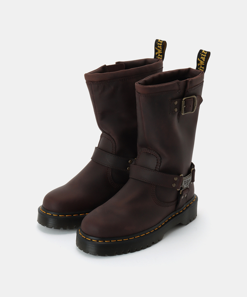 Spick & Span(スピックアンドスパン)の「Dr.Martens/ドクターマーチン Anistone Hi プルオンブーツ(ブーツ・レディース・ブラウン/ブラック・24cm/23cm/25cm)」の2枚目の写真