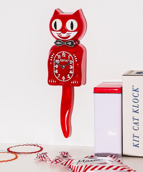 bpr BEAMS(ビーピーアール ビームス )の「California Clock / Kit-Cat Klock Retro Kitchen Edition(掛け時計・レディース・ブラック/レッド/ピンク・ONE SIZE)」の3枚目の写真