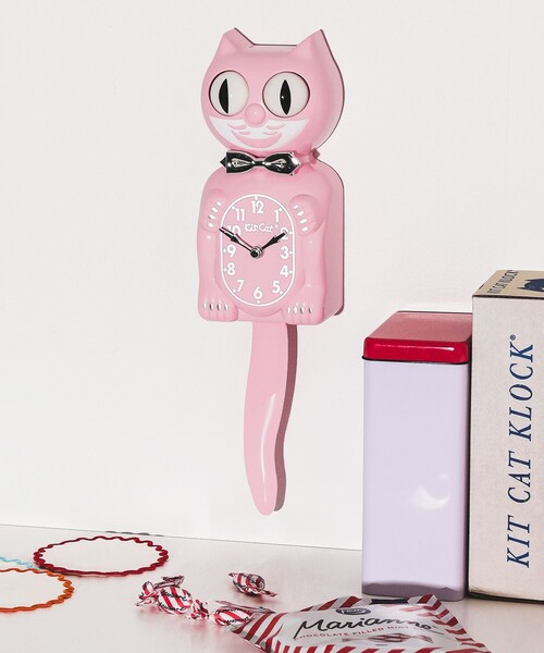 bpr BEAMS(ビーピーアール ビームス )の「California Clock / Kit-Cat Klock Retro Kitchen Edition(掛け時計・レディース・ブラック/レッド/ピンク・ONE SIZE)」の2枚目の写真