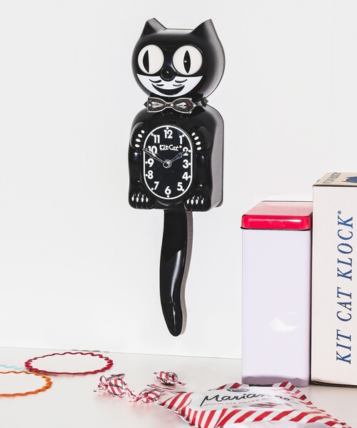 bpr BEAMS(ビーピーアール ビームス )の「California Clock / Kit-Cat Klock Retro Kitchen Edition(掛け時計・レディース・ブラック/レッド/ピンク・ONE SIZE)」の1枚目の写真