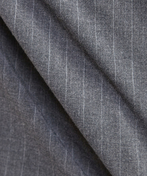 MEN'S MELROSE(メンズメルローズ)の「ウーリーピンストライプバンドカラーシャツ(シャツ/ブラウス・メンズ・ネイビー/グレー・2/3/4)」の11枚目の写真