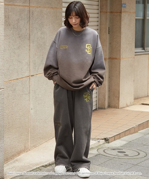 MLB/メジャーリーグベースボール 別注 ワッペン刺繍 ピグメント加工