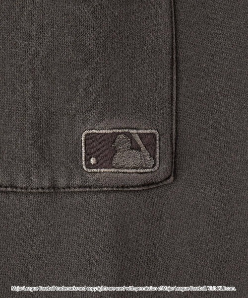 MLB（メジャーリーグベースボール）の「MLB/メジャーリーグベースボール 別注 ワッペン刺繍 ピグメント加工 ヴィンテージ ビッグシルエット 裏起毛 ワイドスウェットパンツ【セットアップ対応】（スウェットパンツ・メンズ・ブラック系/アッシュブラウン/ブラック・L/M/S）」の11枚目の写真