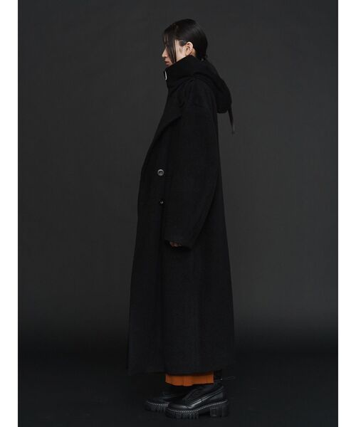 un3d フードケープコート ブラック UN3D. 早い者勝ち！アンスリード