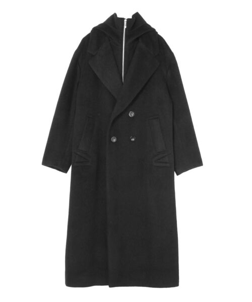 セール】HOOD LAYERED SHAGGY CT / フードレイヤードシャギーコート