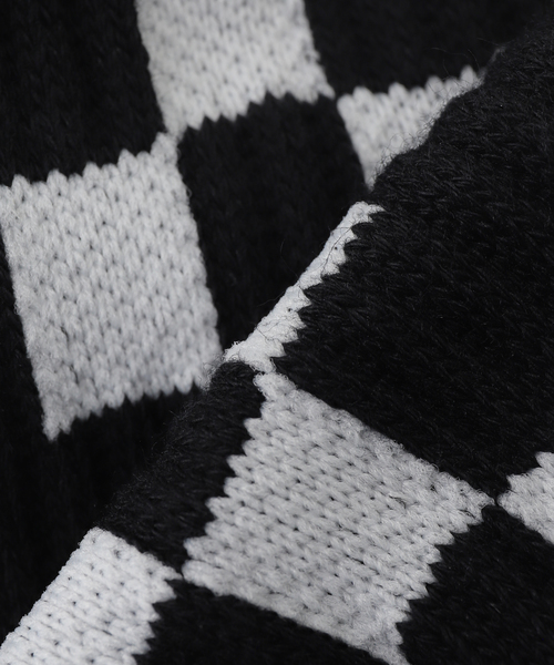 JOURNAL STANDARD J.S HOMESTEAD(ジャーナルスタンダードホームステッド)の「Stead / チェッカー フラッグ ソックス(ソックス/靴下・メンズ・ブラック/マスタード/ホワイト・FREE)」の4枚目の写真