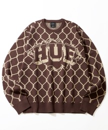 HUF（ハフ）の「【HUF/ハフ】BREAKTHROUGH CREWNECK SW/アートワークデザイン ジャガードニット セーター（ニット/セーター）」