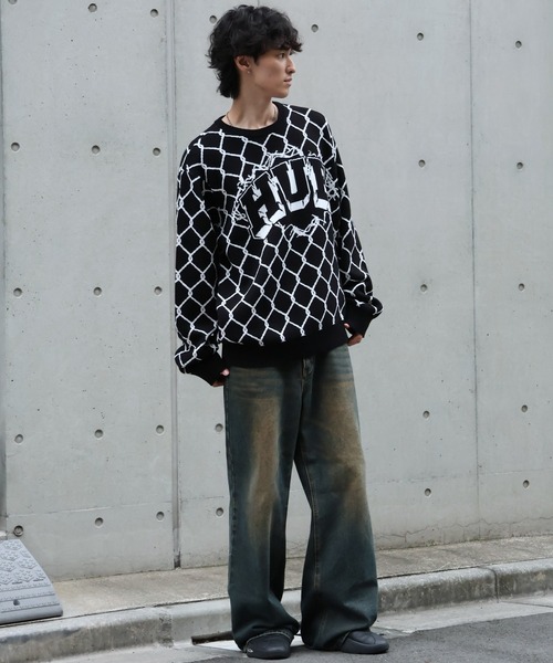 セール】【HUF/ハフ】BREAKTHROUGH CREWNECK SW/アートワークデザイン