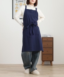 l'atelier Nuuit（アトリエヌイ）の「ウォッシュドコットン  クロスエプロン（エプロン）」
