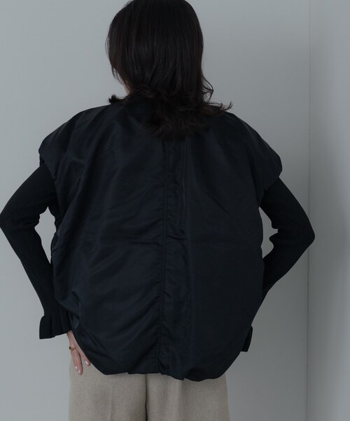 GALLEST（ギャレスト）の「【再入荷】MA－1ジレブルゾン（ブルゾン・レディース・オリーブ/ブラック/ライトグリーン・34/38）」の15枚目の写真