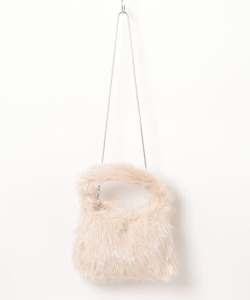 ottilie（オティーリエ）の「【 Ordinary Federation / オーディナリーフェデレーション 】ラメ入りフェイクファー2WAYショルダーバッグ（ショルダーバッグ・レディース・アイボリー/グレー/ブラウン・FREE）」の11枚目の写真