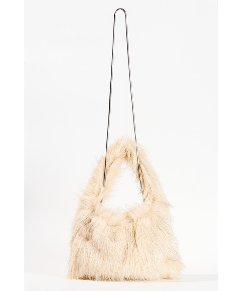 ottilie（オティーリエ）の「【 Ordinary Federation / オーディナリーフェデレーション 】ラメ入りフェイクファー2WAYショルダーバッグ（ショルダーバッグ・レディース・アイボリー/グレー/ブラウン・FREE）」の3枚目の写真