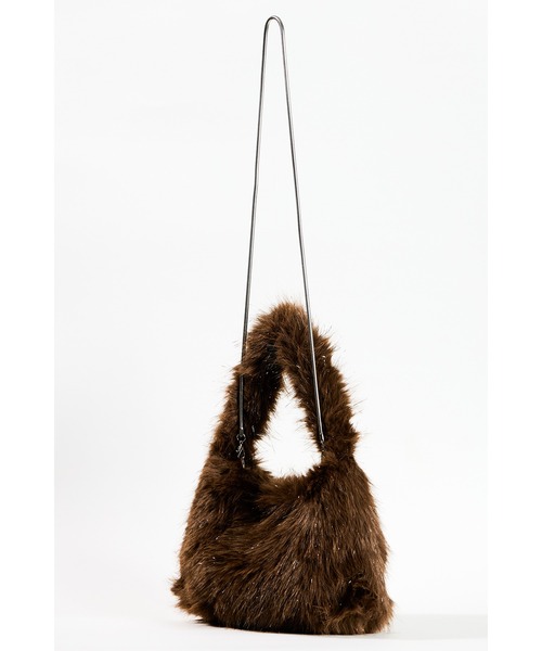 ottilie（オティーリエ）の「【 Ordinary Federation / オーディナリーフェデレーション 】ラメ入りフェイクファー2WAYショルダーバッグ（ショルダーバッグ・レディース・アイボリー/グレー/ブラウン・FREE）」の5枚目の写真