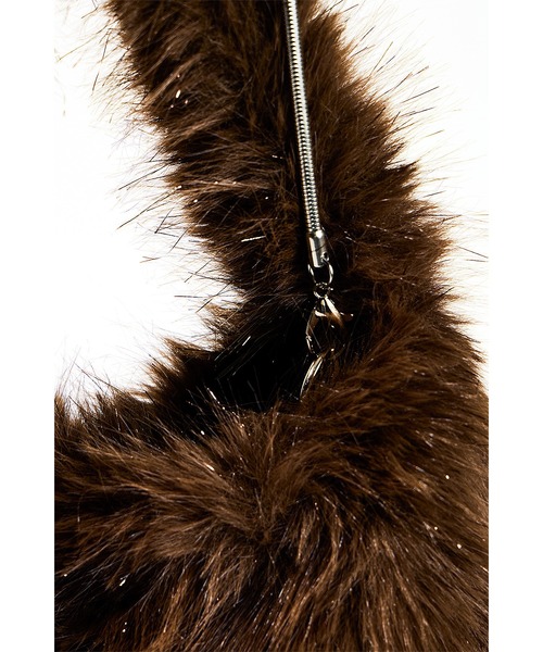 ottilie（オティーリエ）の「【 Ordinary Federation / オーディナリーフェデレーション 】ラメ入りフェイクファー2WAYショルダーバッグ（ショルダーバッグ・レディース・アイボリー/グレー/ブラウン・FREE）」の8枚目の写真