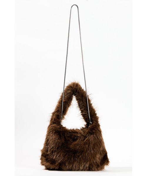 ottilie（オティーリエ）の「【 Ordinary Federation / オーディナリーフェデレーション 】ラメ入りフェイクファー2WAYショルダーバッグ（ショルダーバッグ・レディース・アイボリー/グレー/ブラウン・FREE）」の10枚目の写真