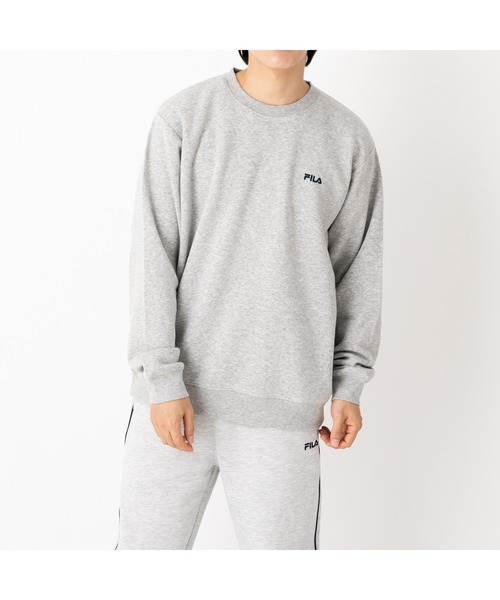 FILA（フィラ）の「ONE-POINT CREW NECK SHIRTS（スウェット・メンズ・グレー/ブルー/ブラック・M/L/LL）」の7枚目の写真