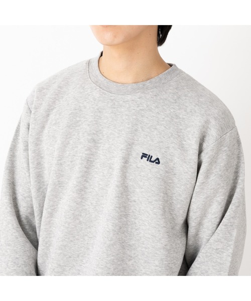 FILA（フィラ）の「ONE-POINT CREW NECK SHIRTS（スウェット・メンズ・グレー/ブルー/ブラック・M/L/LL）」の10枚目の写真