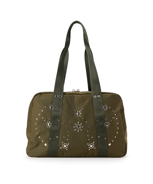 Casselini（キャセリーニ）の「Casselini(キャセリーニ)スタッズバッグ（トートバッグ・レディース・ブラック/カーキ・FREE）」の17枚目の写真