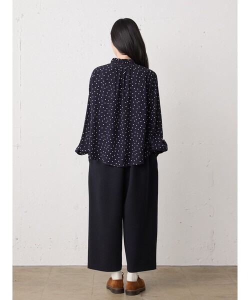 MidiUmi（ミディウミ）の「MidiUmi フランネルタッチイージーパンツ（その他パンツ・レディース・ネイビー/ライトグレー/グレー・FREE）」の10枚目の写真