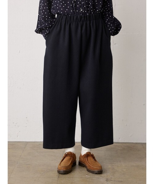 MidiUmi（ミディウミ）の「MidiUmi フランネルタッチイージーパンツ（その他パンツ・レディース・ネイビー/ライトグレー/グレー・FREE）」の11枚目の写真