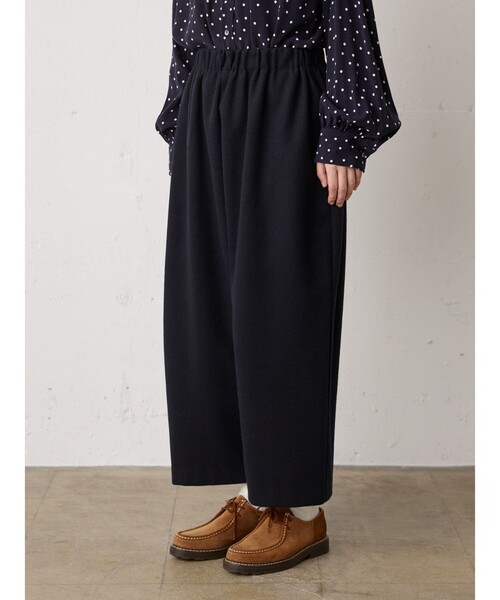 MidiUmi（ミディウミ）の「MidiUmi フランネルタッチイージーパンツ（その他パンツ・レディース・ネイビー/ライトグレー/グレー・FREE）」の12枚目の写真