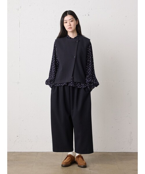 MidiUmi（ミディウミ）の「MidiUmi フランネルタッチイージーパンツ（その他パンツ・レディース・ネイビー/ライトグレー/グレー・FREE）」の15枚目の写真