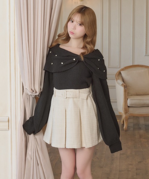 apres jour（アプレジュール）の「【８周年記念アイテム】アソートタックミニスカート【ZOZOTOWN限定】（スカート・レディース・オフホワイト/ブラック/ボルドー・フリー/X-LARGE）」の7枚目の写真