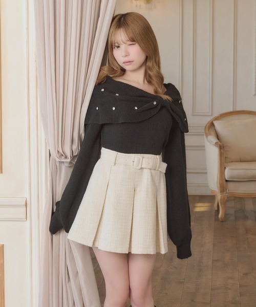 apres jour（アプレジュール）の「【８周年記念アイテム】アソートタックミニスカート【ZOZOTOWN限定】（スカート・レディース・オフホワイト/ブラック/ボルドー・フリー/X-LARGE）」の8枚目の写真