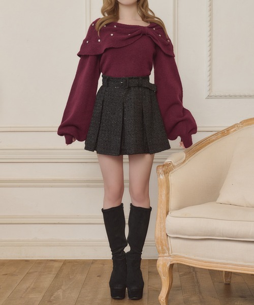 apres jour（アプレジュール）の「【８周年記念アイテム】アソートタックミニスカート【ZOZOTOWN限定】（スカート・レディース・オフホワイト/ブラック/ボルドー・フリー/X-LARGE）」の11枚目の写真