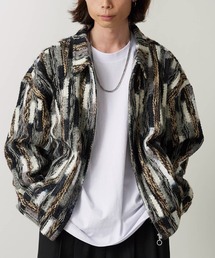 ROOPTOKYO（ループトウキョウ）の「ストライプミックスニット ジップアップブルゾン（ブルゾン）」