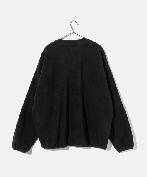 HUF(ハフ)の「HUF H DOT POLAR FLEECE CREWNECK ハフ ポーラーフリース ロゴ スウェット(スウェット・メンズ・スカイブルー/ブラック・SMALL/MEDIUM/LARGE/X-LARGE)」の4枚目の写真