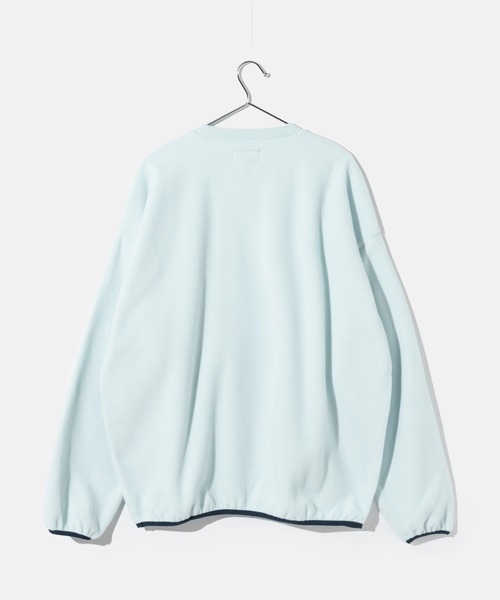 HUF(ハフ)の「HUF H DOT POLAR FLEECE CREWNECK ハフ ポーラーフリース ロゴ スウェット(スウェット・メンズ・スカイブルー/ブラック・SMALL/MEDIUM/LARGE/X-LARGE)」の5枚目の写真