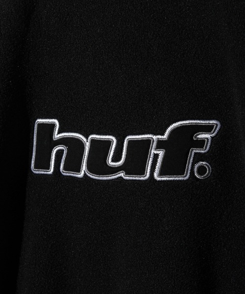 HUF(ハフ)の「HUF H DOT POLAR FLEECE CREWNECK ハフ ポーラーフリース ロゴ スウェット(スウェット・メンズ・スカイブルー/ブラック・SMALL/MEDIUM/LARGE/X-LARGE)」の8枚目の写真