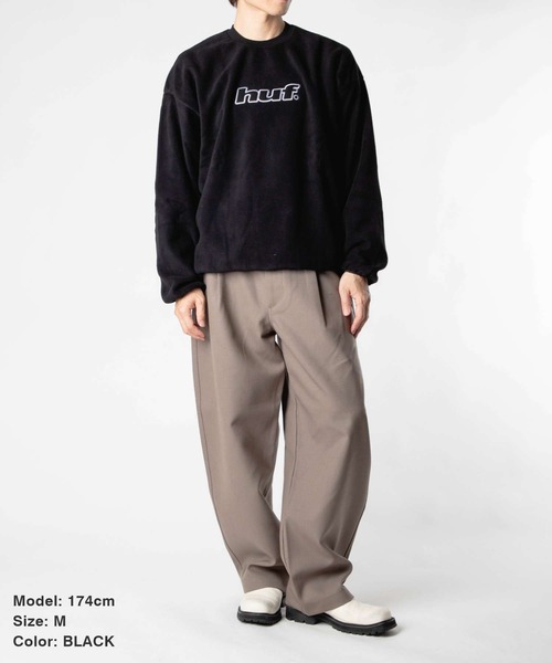 HUF(ハフ)の「HUF H DOT POLAR FLEECE CREWNECK ハフ ポーラーフリース ロゴ スウェット(スウェット・メンズ・スカイブルー/ブラック・SMALL/MEDIUM/LARGE/X-LARGE)」の13枚目の写真
