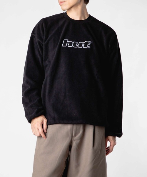 HUF(ハフ)の「HUF H DOT POLAR FLEECE CREWNECK ハフ ポーラーフリース ロゴ スウェット(スウェット・メンズ・スカイブルー/ブラック・SMALL/MEDIUM/LARGE/X-LARGE)」の14枚目の写真
