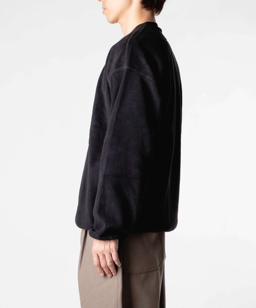 HUF(ハフ)の「HUF H DOT POLAR FLEECE CREWNECK ハフ ポーラーフリース ロゴ スウェット(スウェット・メンズ・スカイブルー/ブラック・SMALL/MEDIUM/LARGE/X-LARGE)」の15枚目の写真