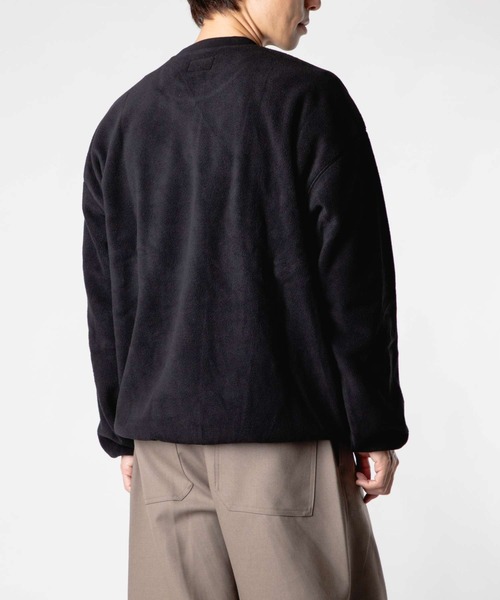 HUF(ハフ)の「HUF H DOT POLAR FLEECE CREWNECK ハフ ポーラーフリース ロゴ スウェット(スウェット・メンズ・スカイブルー/ブラック・SMALL/MEDIUM/LARGE/X-LARGE)」の16枚目の写真