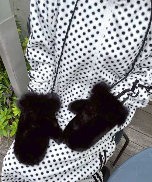 WEGO(ウィゴー)の「WEGO/ファーミトングローブ(手袋・レディース・ホワイト/ブラック・FREE)」の6枚目の写真