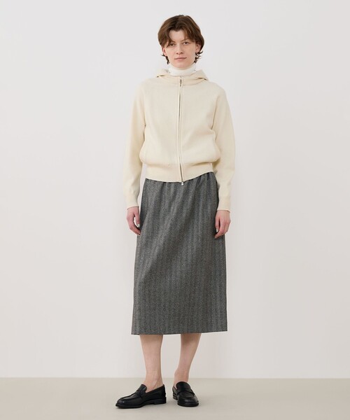 スエットニット ジップアップパーカ（パーカー）｜GALERIE VIE