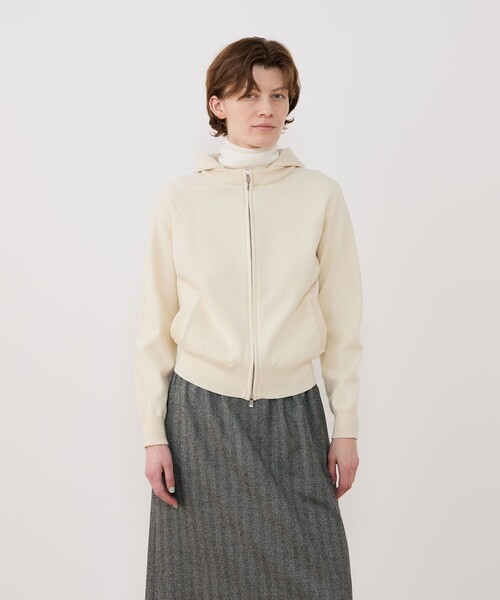 スエットニット ジップアップパーカ（パーカー）｜GALERIE VIE
