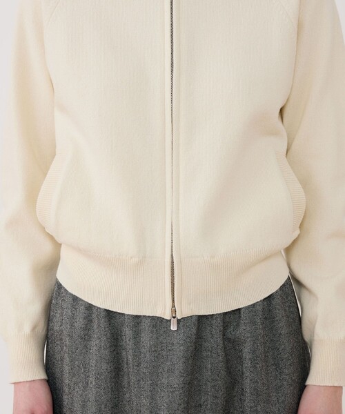 スエットニット ジップアップパーカ（パーカー）｜GALERIE VIE