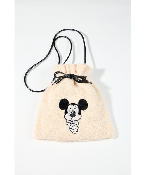 ottilie(オティーリエ)の「【 TO:RCH / トーチ 】Disney Collection Mickey ラメニットショルダーバッグ(ショルダーバッグ・レディース・ブラック/シルバー/オフホワイト・FREE)」の2枚目の写真