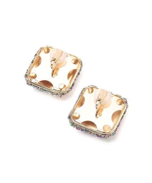 ROSE BUD（ローズバッド）の「MIRROR BALL EARRING（イヤリング・レディース・ピンク/シルバー/マルチ・ONE SIZE）」の9枚目の写真