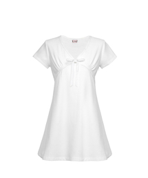 ROUGHNECK（ラフネック）の「Velvet Ribbon Dress White（ワンピース）」