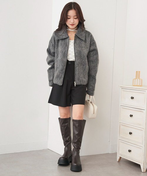 MAGASIN DE MODE Chou Chou(マガジンデモードシュシュ)の「【MAGASIN DE MODE Chou Chou】厚底ロングブーツ LON(ブーツ・レディース・ブラウン/ブラック・XS/S/M/L)」の7枚目の写真