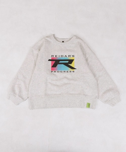 Life Support Products（ライフサポートプロダクツ）の「ベーシックプリントトレーナー（スウェット・キッズ・チャコール/ホワイト系1/ホワイト系2/ブラック/ホワイト系その他/杢グレー・100/95/90/80/110/150/140/130/120）」の2枚目の写真