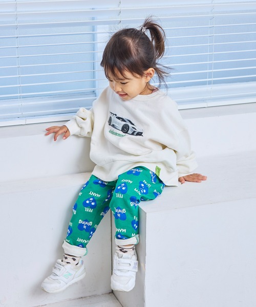 Life Support Products（ライフサポートプロダクツ）の「ベーシックプリントトレーナー（スウェット・キッズ・チャコール/ホワイト系1/ホワイト系2/ブラック/ホワイト系その他/杢グレー・100/95/90/80/110/150/140/130/120）」の9枚目の写真