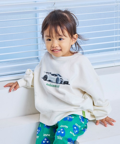 Life Support Products（ライフサポートプロダクツ）の「ベーシックプリントトレーナー（スウェット・キッズ・チャコール/ホワイト系1/ホワイト系2/ブラック/ホワイト系その他/杢グレー・100/95/90/80/110/150/140/130/120）」の17枚目の写真