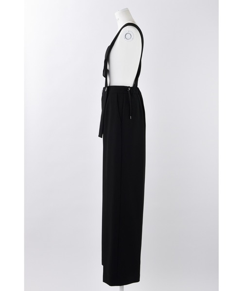 ENFOLD（エンフォルド）の「ダブルクロス ワイドサロペット（サロペット/オーバーオール・レディース・チャコールグレー/ブラック・38/36）」の10枚目の写真