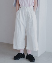 D.M.G. | [D.M.G / ディーエムジー] 10oz生成りデニム クロップドワイドパンツ(デニムパンツ)